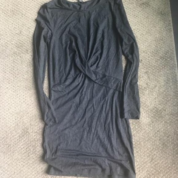 Dark Grey T-shirt knit Mini Dress from Only